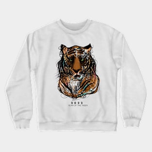 2022 - Year Of The Tiger Print Design Crewneck Sweatshirt